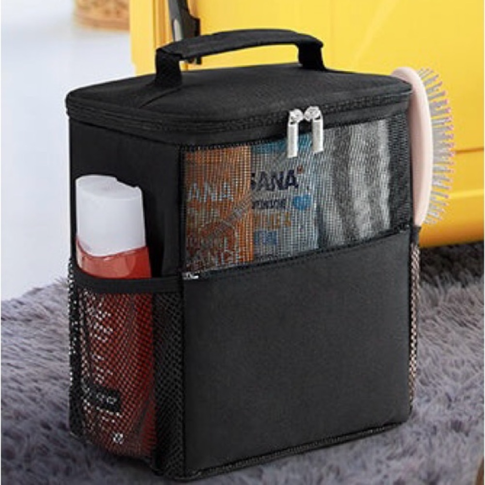 New Black Lifewit Portable Shower Caddy Mesh Bag